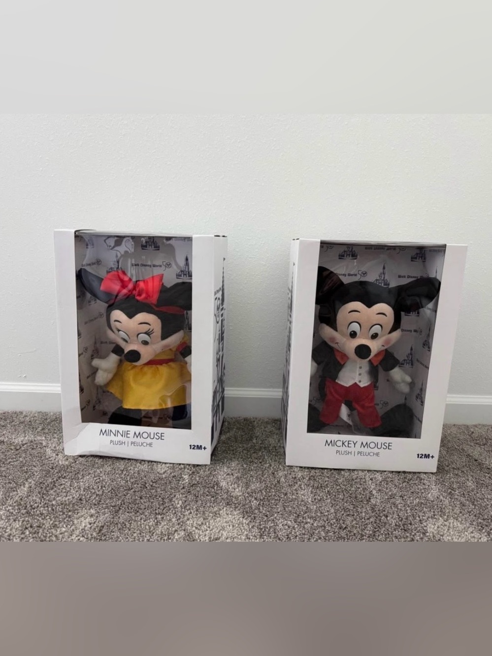Disney Minnie & Mickey Plush Pair